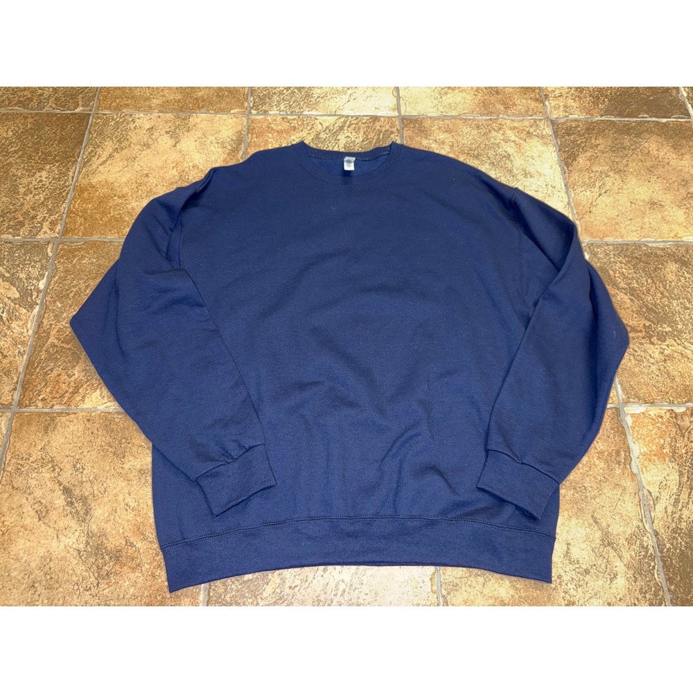Jerzees NuBlend Navy Blue Crewneck Sweatshirt Unisex XL Fleece Pullover